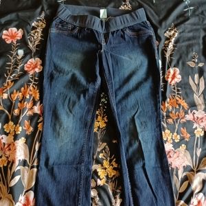 Dark wash maternity stretch jeans